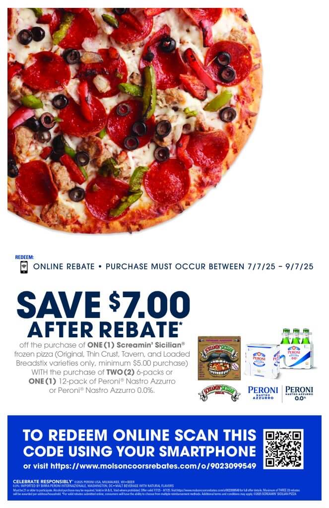 2025-REBATE-$7 OFF-PERONI_SCREAMIN_7.7.25-9.7.25